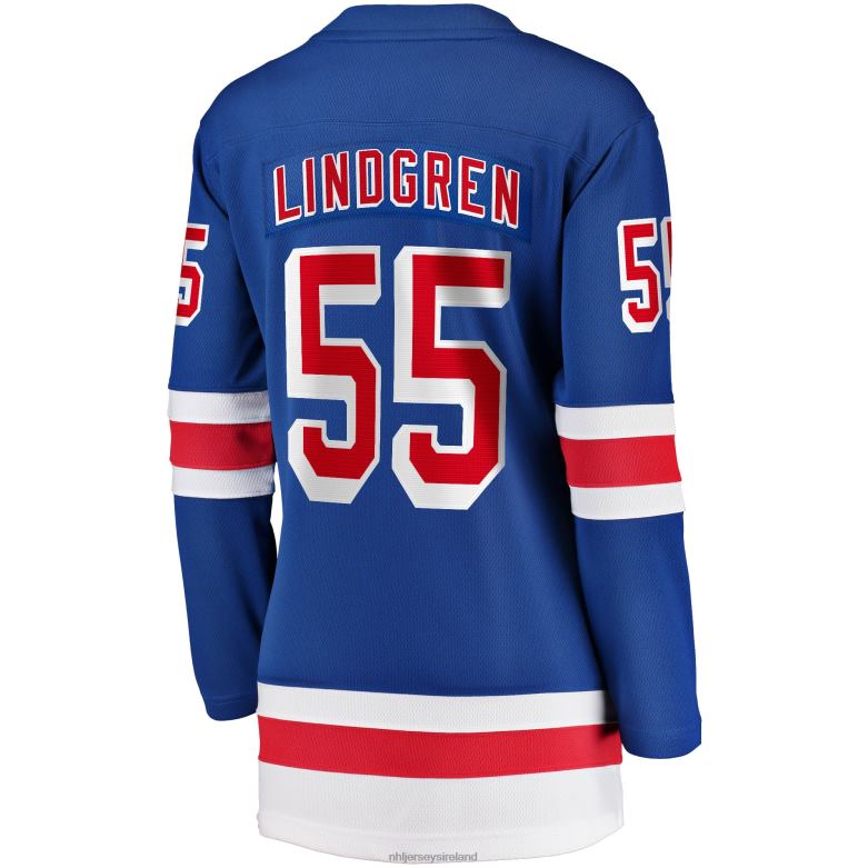 NHL Women New York Rangers Ryan Lindgren Fanatics Branded Blue 2017/18 Home Breakaway Jersey D002V774 Clothing