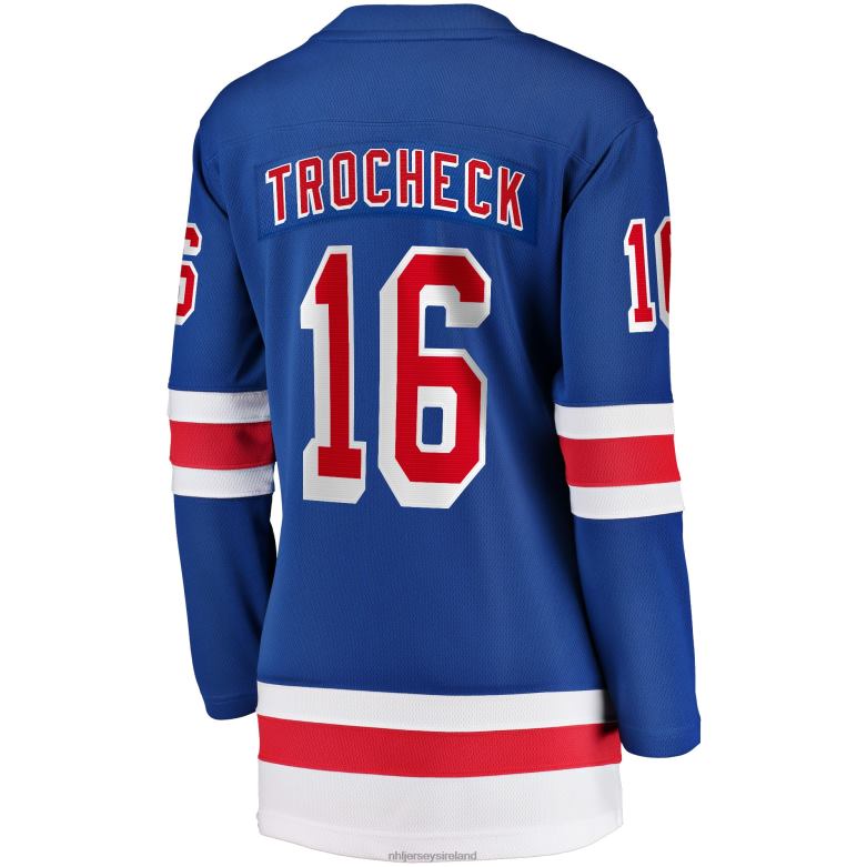 NHL Women New York Rangers Vincent Trocheck Fanatics Branded Blue Home Breakaway Player Jersey D002V647 Clothing