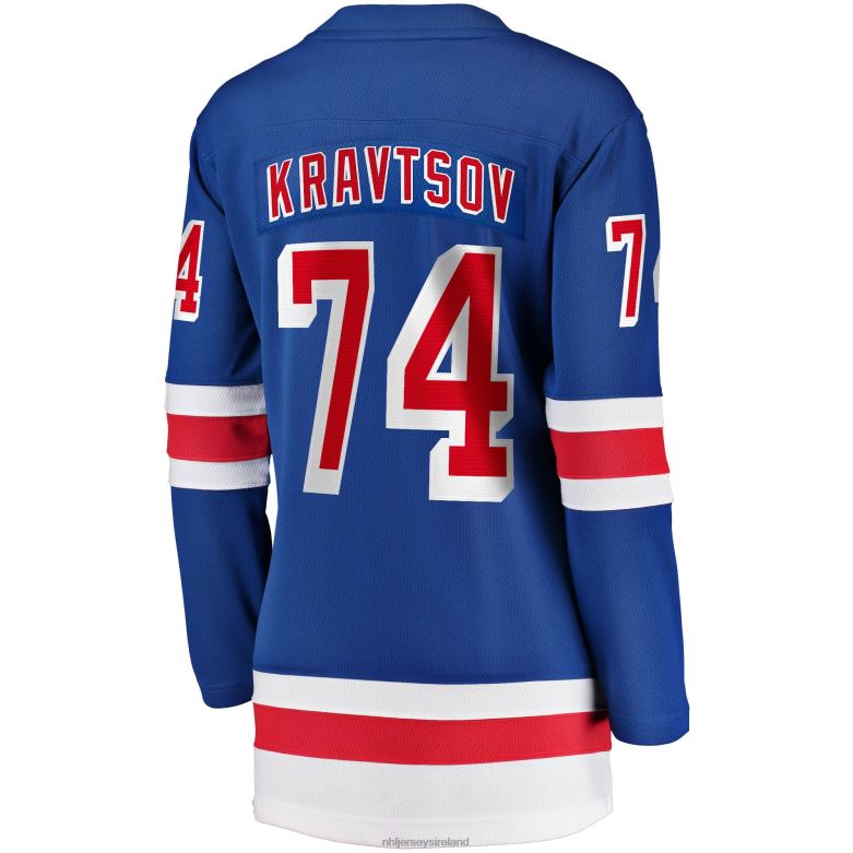 NHL Women New York Rangers Vitali Kravtsov Fanatics Branded Blue 2017/18 Home Breakaway Jersey D002V2228 Clothing