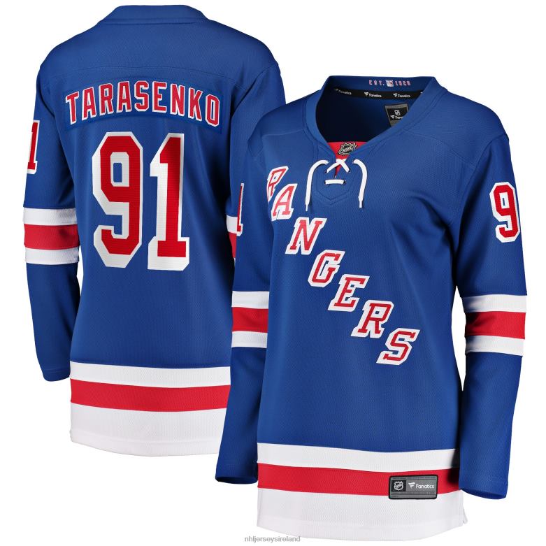 NHL Women New York Rangers Vladimir Tarasenko Fanatics Branded Royal Premier Breakaway Player Jersey D002V983 Clothing