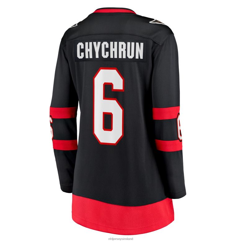 NHL Women Ottawa Senators Jakob Chychrun Fanatics Branded Black Home Breakaway Jersey D002V1677 Clothing