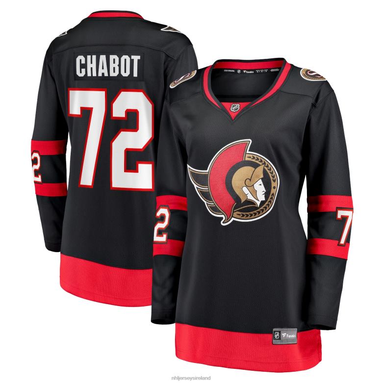 NHL Women Ottawa Senators Thomas Chabot Fanatics Branded Black 2020/21 Home Premier Breakaway Player Jersey D002V1731 Clothing