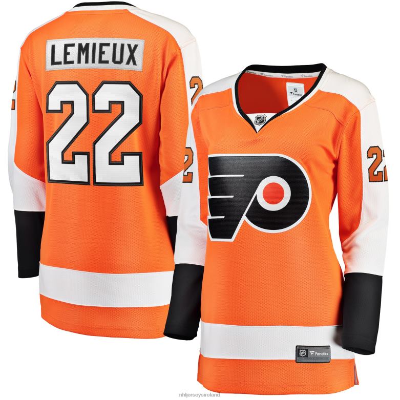 NHL Women Philadelphia Flyers Brendan Lemieux Fanatics Branded Orange Home Breakaway Jersey D002V2035 Clothing