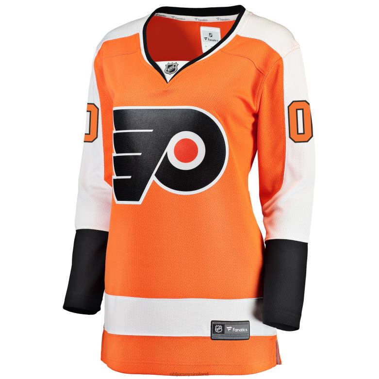NHL Women Philadelphia Flyers Fanatics Branded Orange Home Breakaway Custom Jersey D002V1470 Clothing