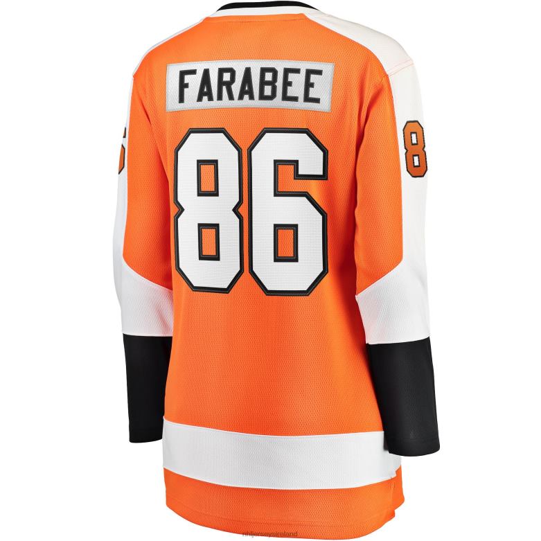 NHL Women Philadelphia Flyers Joel Farabee Fanatics Branded Orange Home Breakaway Player Jersey D002V1966 Clothing