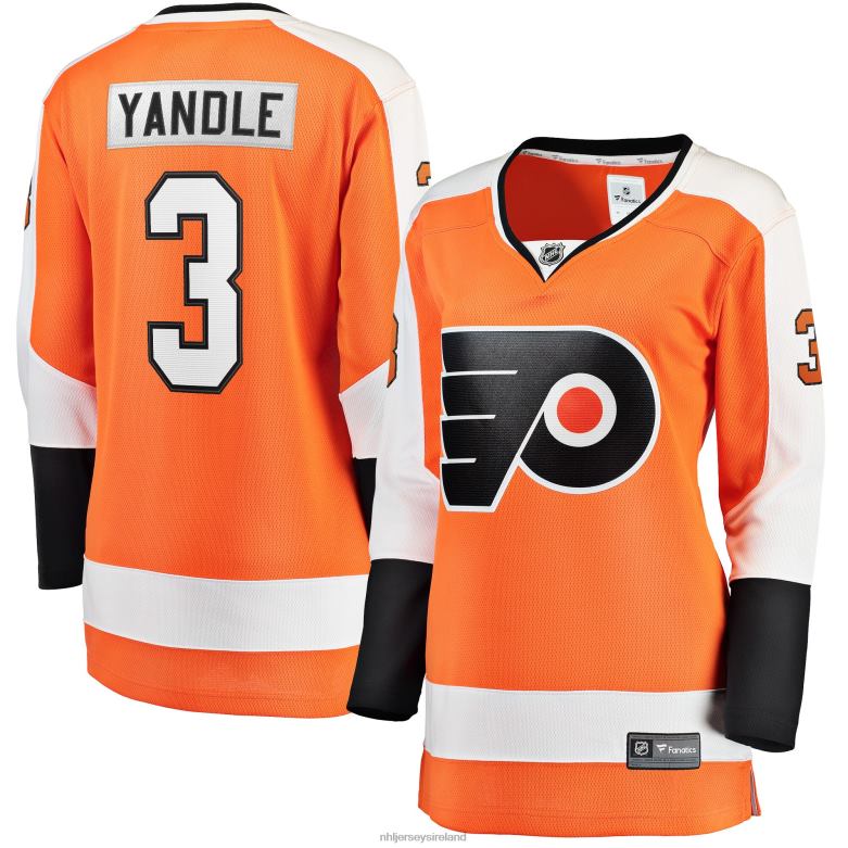 NHL Women Philadelphia Flyers Keith Yandle Fanatics Branded Orange Home Breakaway Player Jersey D002V2174 Clothing