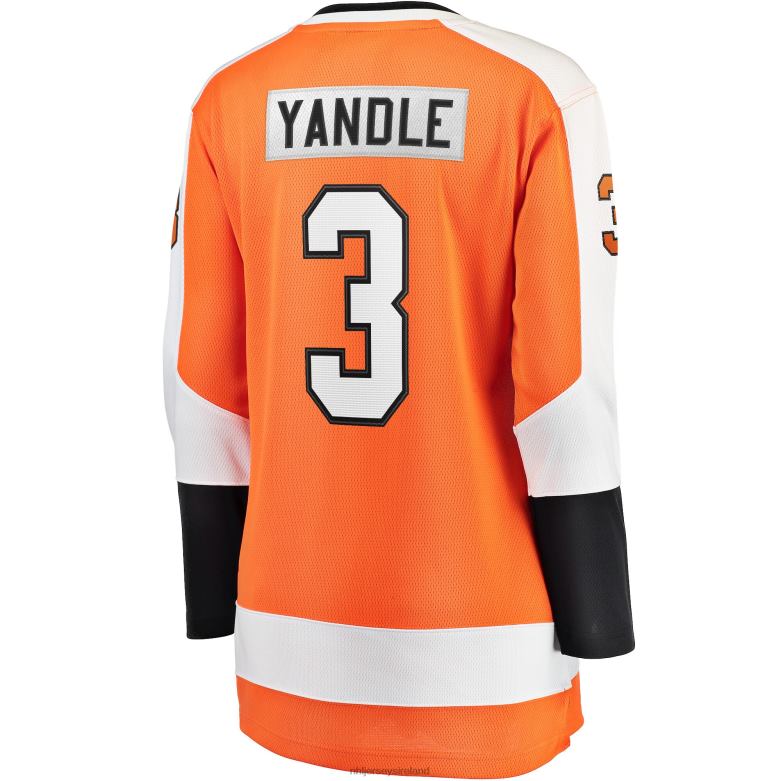 NHL Women Philadelphia Flyers Keith Yandle Fanatics Branded Orange Home Breakaway Player Jersey D002V2174 Clothing