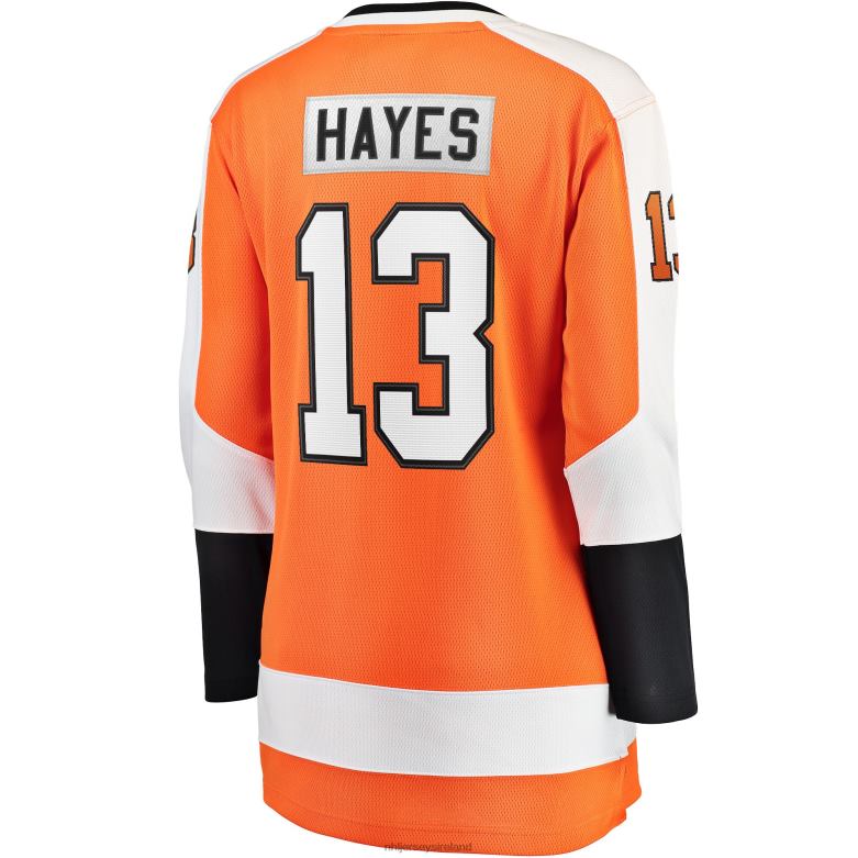 NHL Women Philadelphia Flyers Kevin Hayes Fanatics Branded Orange Home Breakaway Jersey D002V1768 Clothing