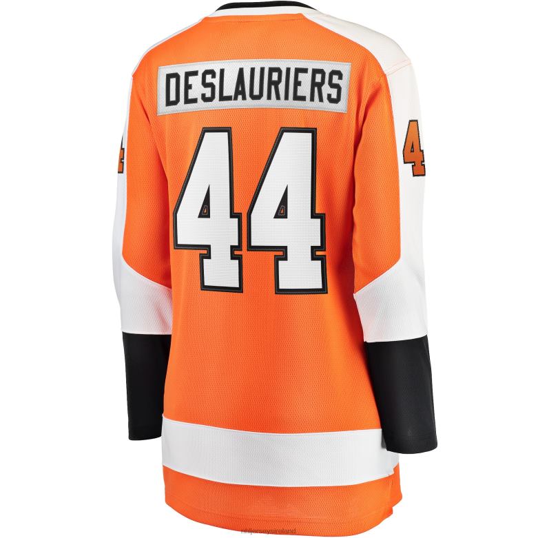 NHL Women Philadelphia Flyers Nicolas Deslauriers Fanatics Branded Orange Home Breakaway Player Jersey D002V1648 Clothing