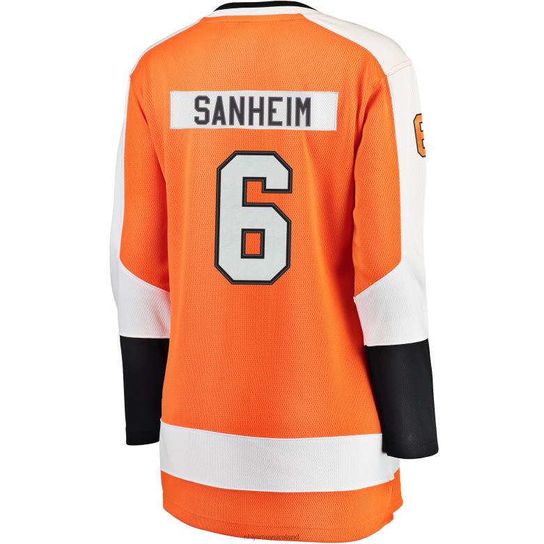 NHL Women Philadelphia Flyers Travis Sanheim Fanatics Branded Orange Breakaway Player Jersey D002V2378 Clothing