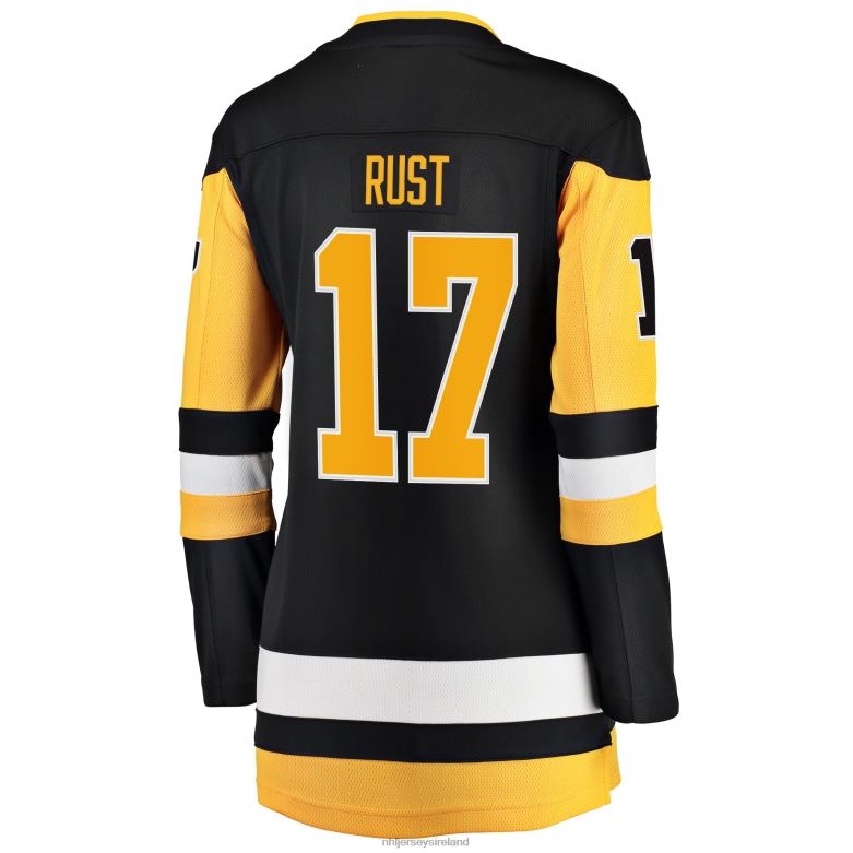 NHL Women Pittsburgh Penguins Bryan Rust Fanatics Branded Black Premier Breakaway Player Jersey D002V1358 Clothing