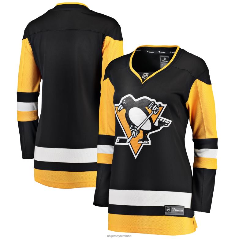 NHL Women Pittsburgh Penguins Fanatics Branded Black Breakaway Home Jersey D002V908 Clothing