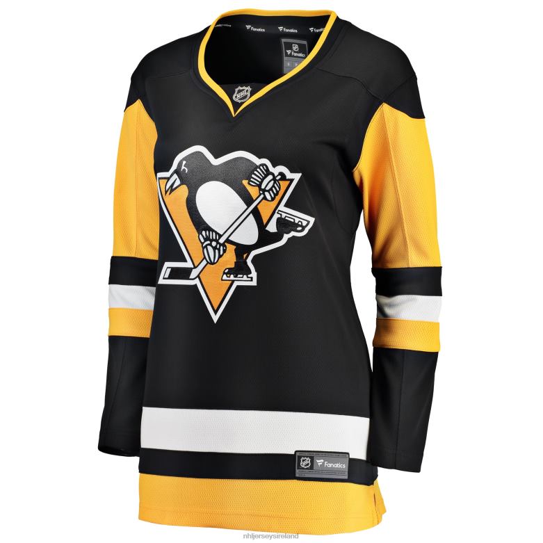 NHL Women Pittsburgh Penguins Fanatics Branded Black Breakaway Home Jersey D002V908 Clothing