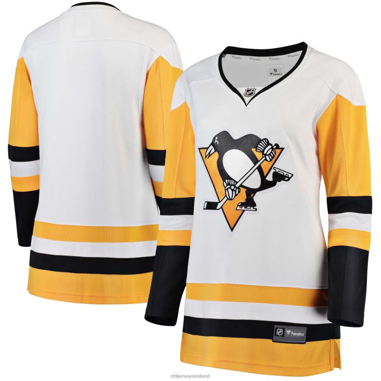 NHL Women Pittsburgh Penguins Fanatics Branded White Away Breakaway Jersey D002V1729 Clothing