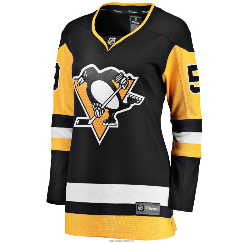 NHL Women Pittsburgh Penguins Jake Guentzel Fanatics Branded Black Home Premier Breakaway Player Jersey D002V645 Clothing