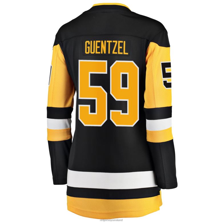 NHL Women Pittsburgh Penguins Jake Guentzel Fanatics Branded Black Home Premier Breakaway Player Jersey D002V645 Clothing