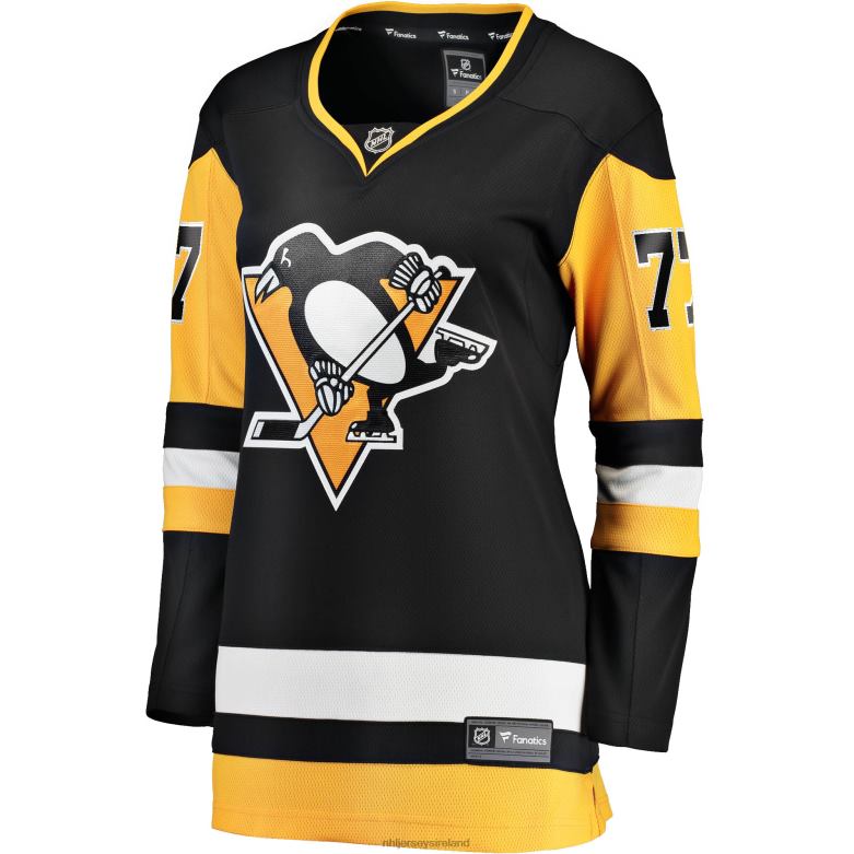 NHL Women Pittsburgh Penguins Jeff Carter Fanatics Branded Black 2017/18 Home Breakaway Jersey D002V1545 Clothing