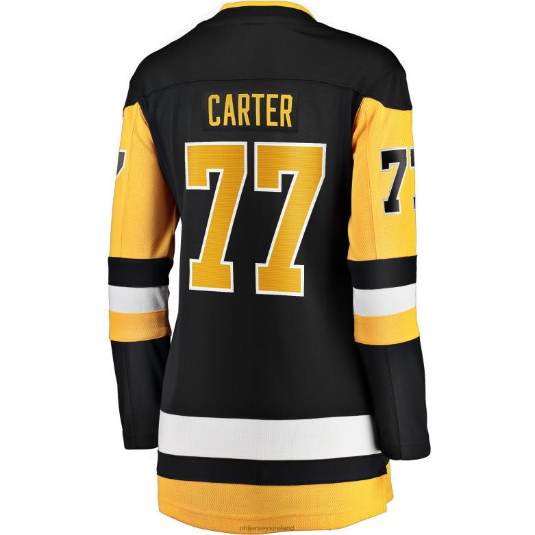 NHL Women Pittsburgh Penguins Jeff Carter Fanatics Branded Black 2017/18 Home Breakaway Jersey D002V1545 Clothing