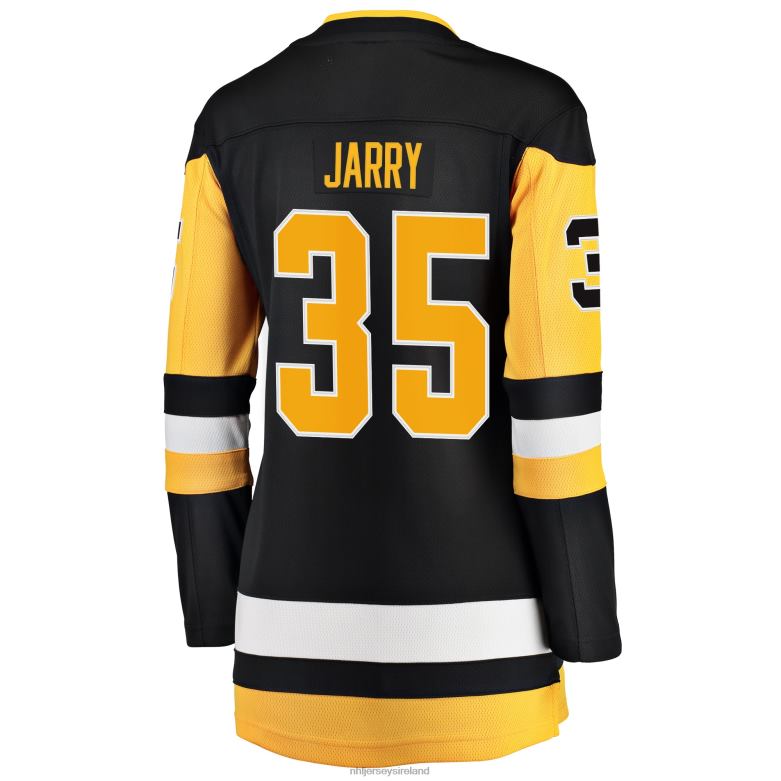 NHL Women Pittsburgh Penguins Tristan Jarry Fanatics Branded Black Premier Breakaway Player Jersey D002V1415 Clothing
