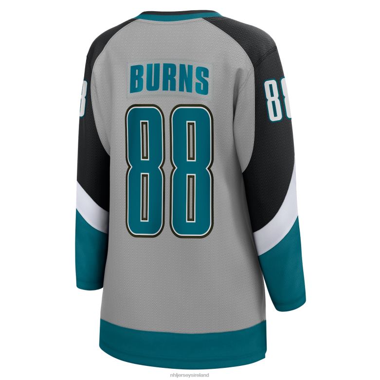 NHL Women San Jose Sharks Brent Burns Fanatics Branded Gray 2020/21 Special Edition Breakaway Player Jersey D002V1651 Clothing