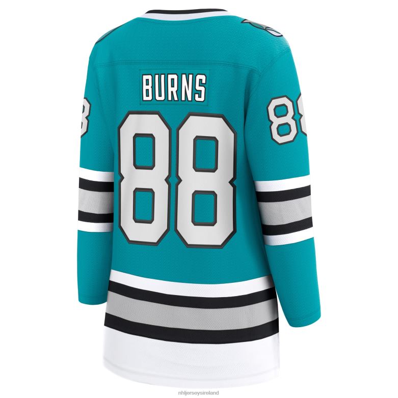 NHL Women San Jose Sharks Brent Burns Fanatics Branded Teal 30Th Anniversary Premier Breakaway Player Jersey D002V1027 Clothing