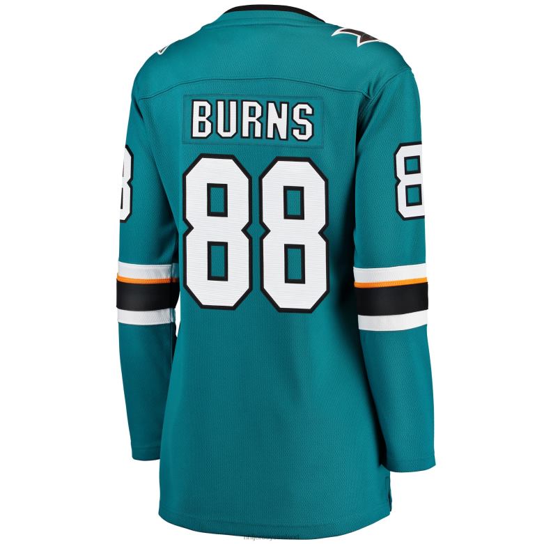 NHL Women San Jose Sharks Brent Burns Fanatics Branded Teal Home Breakaway Player Jersey D002V962 Clothing