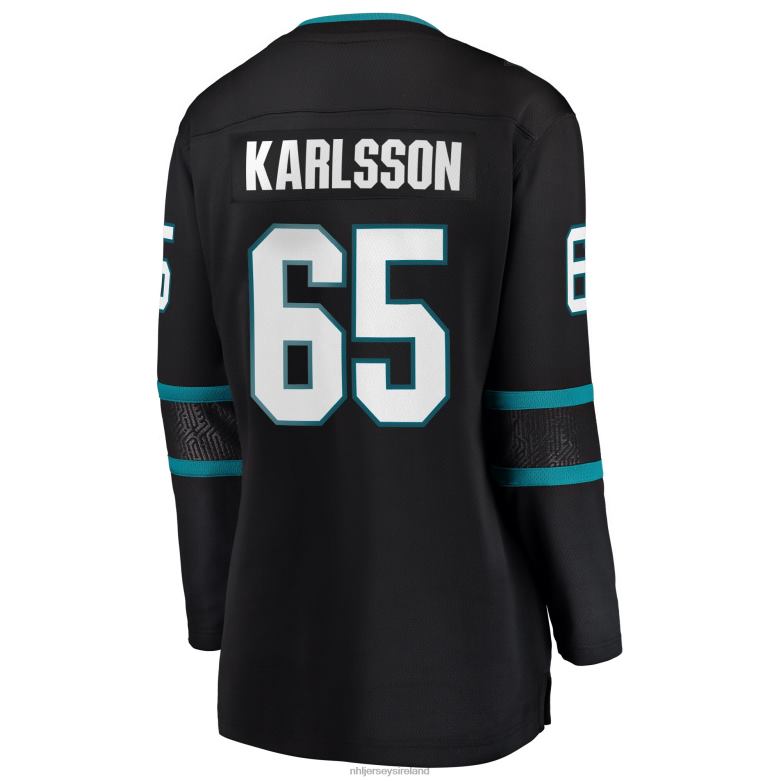 NHL Women San Jose Sharks Erik Karlsson Fanatics Branded Black Alternate Breakaway Player Jersey D002V1859 Clothing