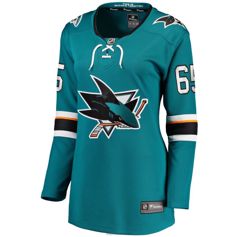 NHL Women San Jose Sharks Erik Karlsson Fanatics Branded Teal Home Premier Breakaway Player Jersey D002V657 Clothing