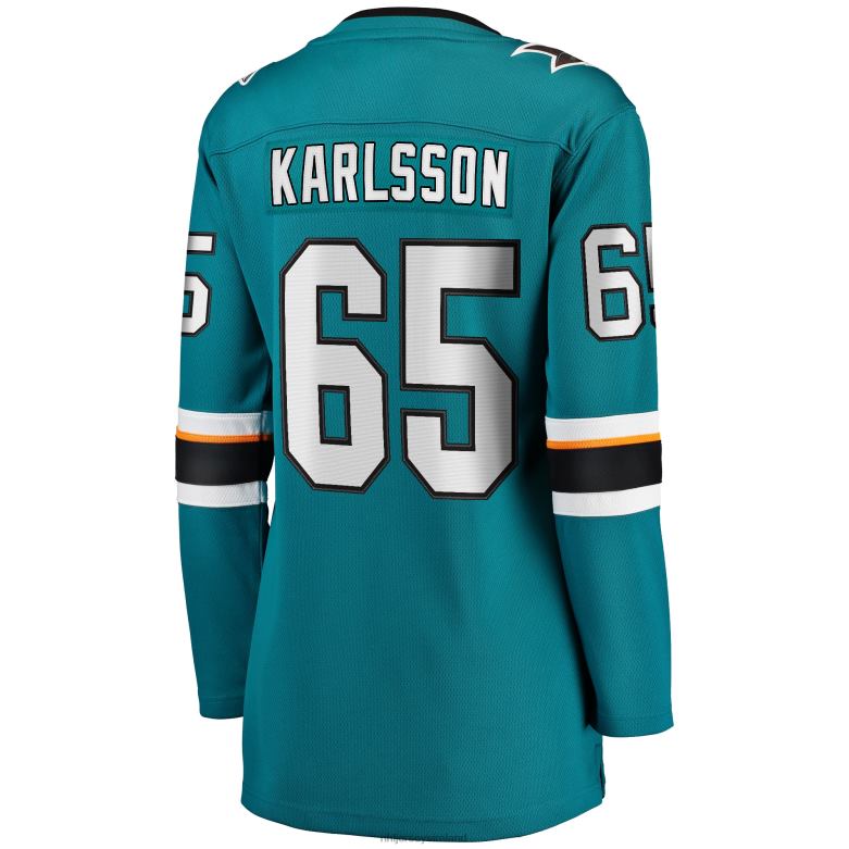 NHL Women San Jose Sharks Erik Karlsson Fanatics Branded Teal Home Premier Breakaway Player Jersey D002V657 Clothing