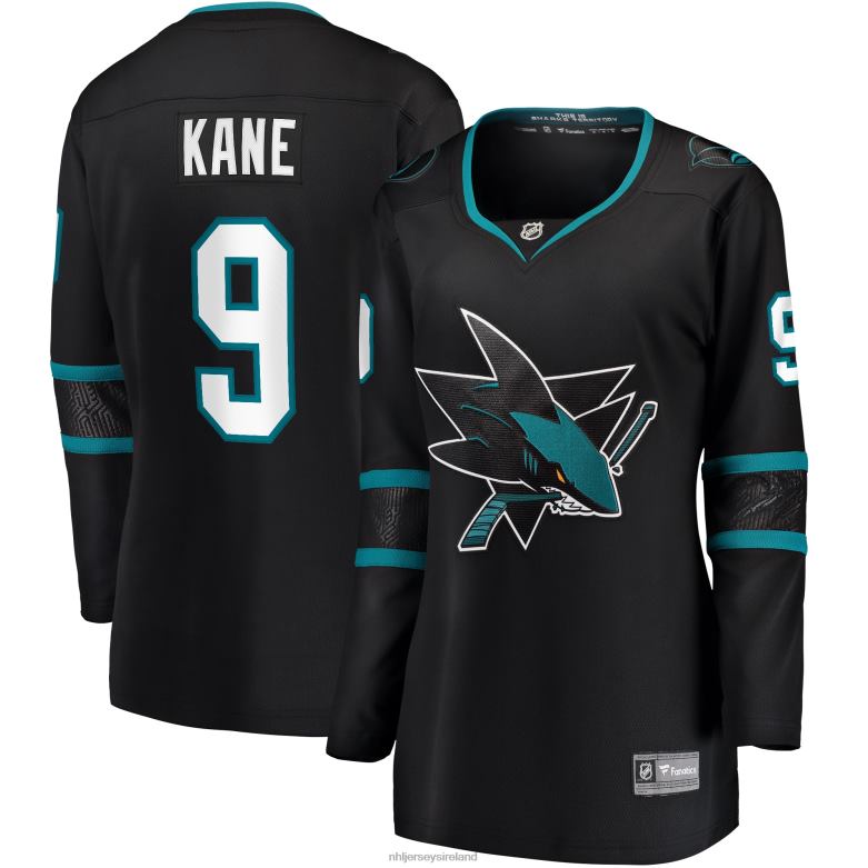 NHL Women San Jose Sharks Evander Kane Fanatics Branded Black Alternate Premier Breakaway Jersey D002V1055 Clothing