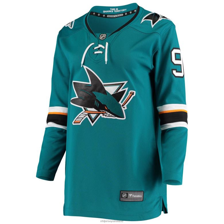 NHL Women San Jose Sharks Evander Kane Fanatics Branded Teal Breakaway Home Player Jersey D002V2123 Clothing