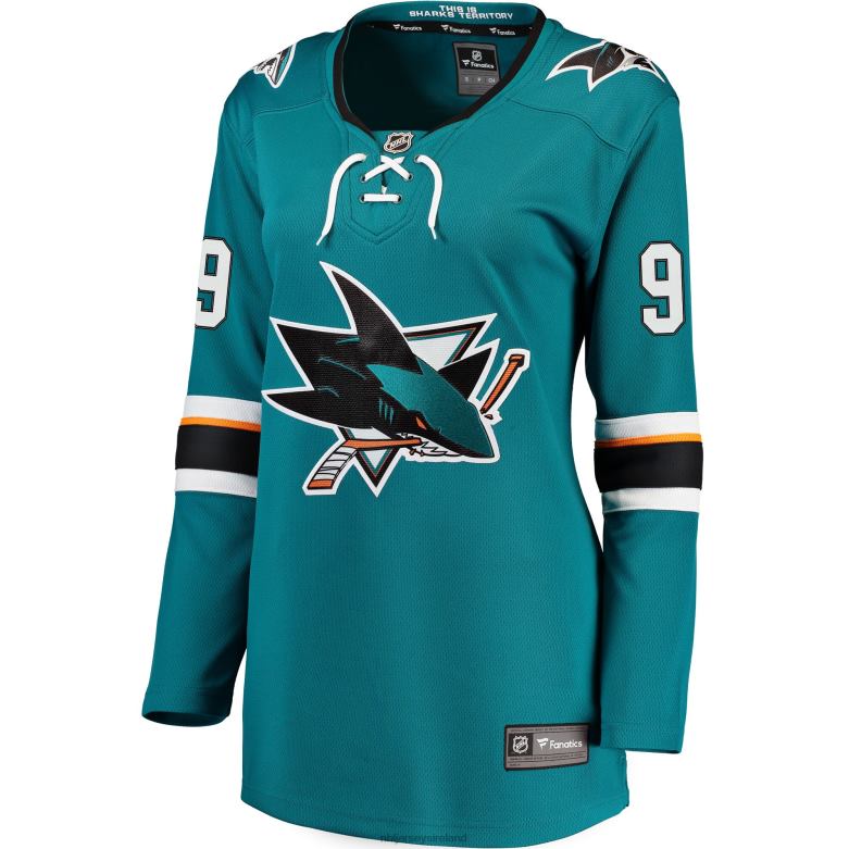 NHL Women San Jose Sharks Evander Kane Fanatics Branded Teal Premier Breakaway Player Jersey D002V1123 Clothing