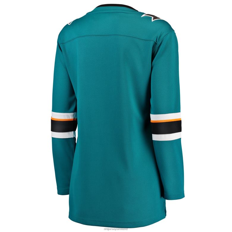 NHL Women San Jose Sharks Fanatics Branded Teal Breakaway Home Jersey D002V849 Clothing