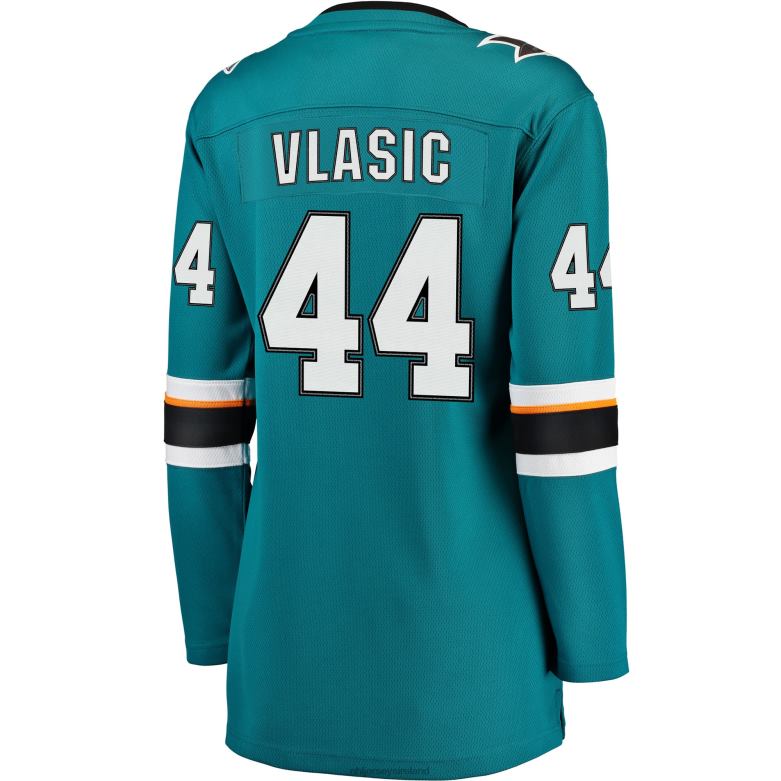 NHL Women San Jose Sharks Marc-Edouard Vlasic Fanatics Branded Teal Breakaway Jersey D002V2096 Clothing
