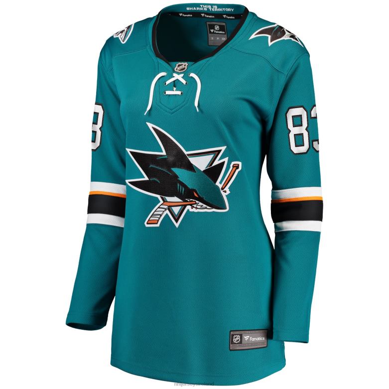 NHL Women San Jose Sharks Matt Nieto Fanatics Branded Teal Breakaway Player Jersey D002V1922 Clothing