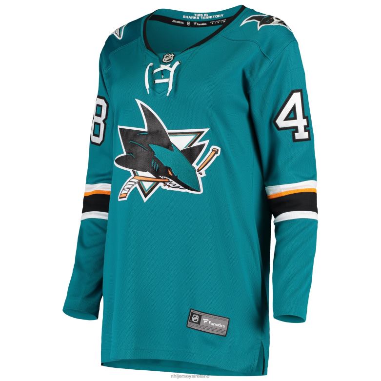 NHL Women San Jose Sharks Tomas Hertl Fanatics Branded Teal Breakaway Home Player Jersey D002V2435 Clothing