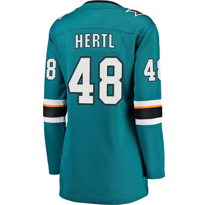 NHL Women San Jose Sharks Tomas Hertl Fanatics Branded Teal Breakaway Jersey D002V2099 Clothing
