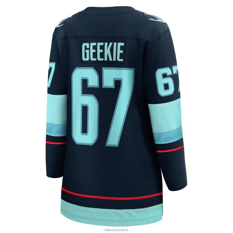 NHL Women Seattle Kraken Morgan Geekie Fanatics Branded Deep Sea Blue Home Breakaway Player Jersey D002V948 Clothing