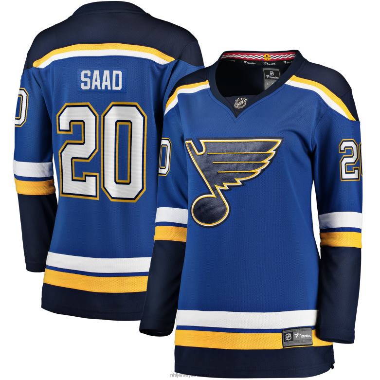 NHL Women St Louis Blues Brandon Saad Fanatics Branded Blue Home Breakaway Player Jersey D002V1808 Clothing