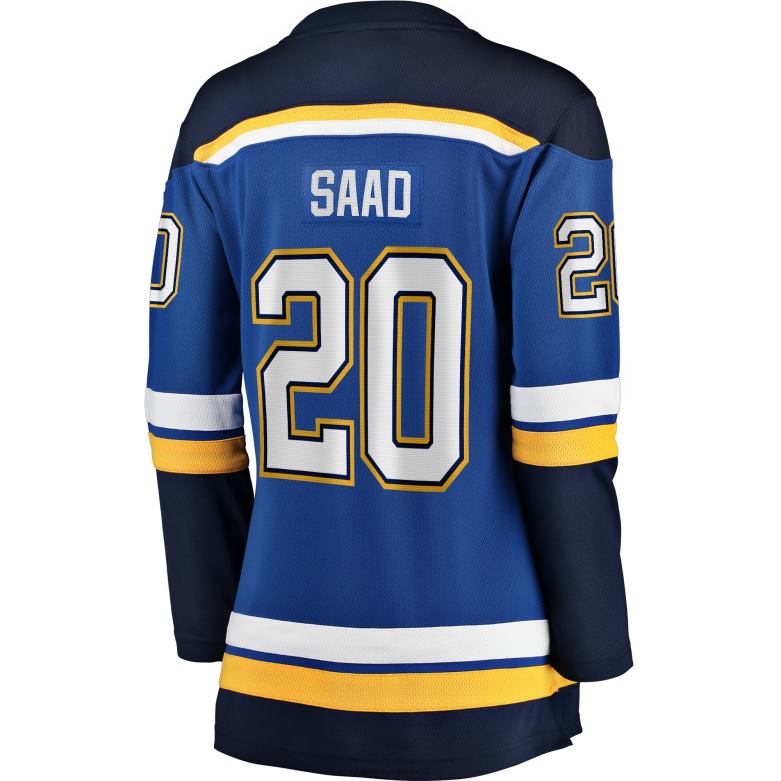 NHL Women St Louis Blues Brandon Saad Fanatics Branded Blue Home Breakaway Player Jersey D002V1808 Clothing