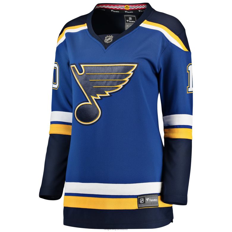 NHL Women St Louis Blues Brayden Schenn Fanatics Branded Blue Breakaway Player Jersey D002V1498 Clothing