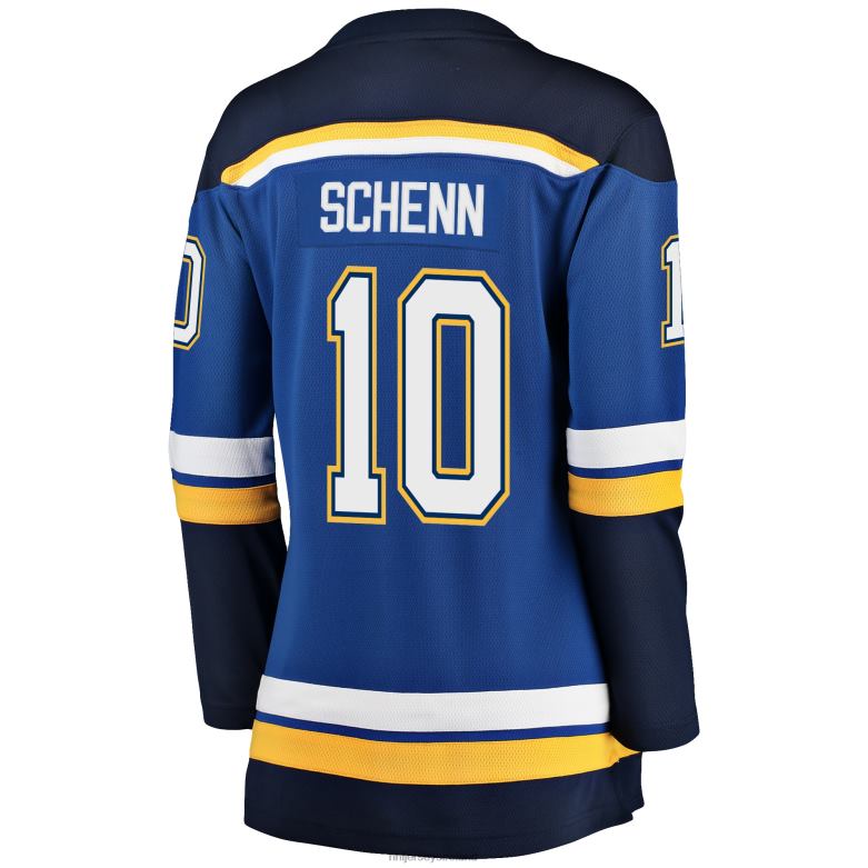 NHL Women St Louis Blues Brayden Schenn Fanatics Branded Blue Breakaway Player Jersey D002V1498 Clothing
