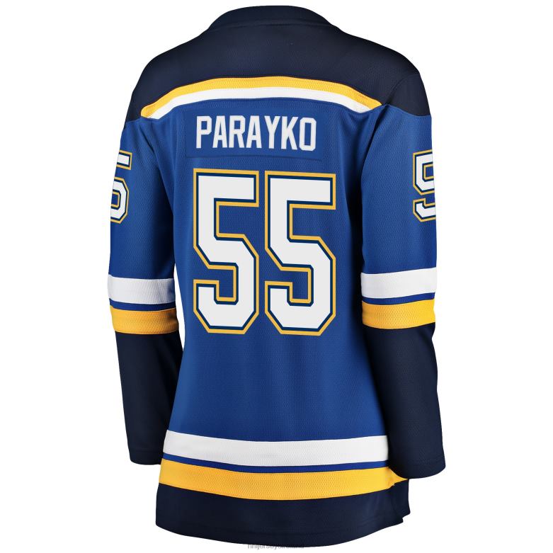 NHL Women St Louis Blues Colton Parayko Fanatics Branded Blue Home Premier Breakaway Player Jersey D002V1297 Clothing
