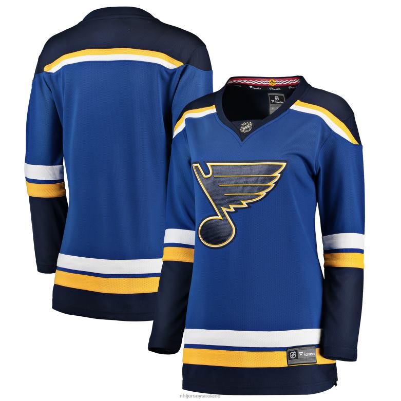 NHL Women St Louis Blues Fanatics Branded Blue Breakaway Home Jersey D002V482 Clothing