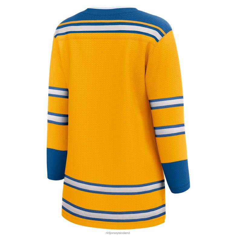 NHL Women St Louis Blues Fanatics Branded Yellow Special Edition 20 Breakaway Blank Jersey D002V1022 Clothing