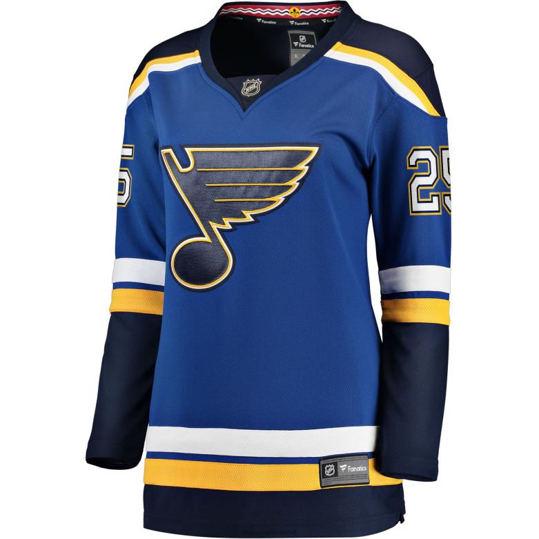 NHL Women St Louis Blues Jordan Kyrou Fanatics Branded Blue Home Breakaway Player Jersey D002V735 Clothing