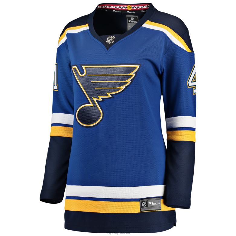 NHL Women St Louis Blues Robert Bortuzzo Fanatics Branded Blue Breakaway Player Jersey D002V1945 Clothing