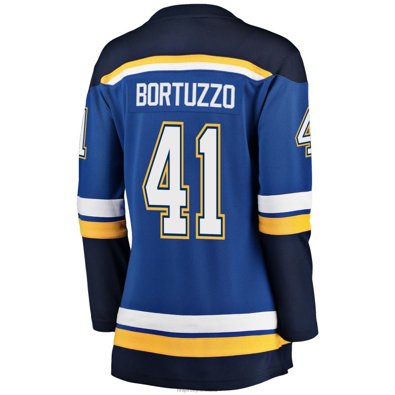 NHL Women St Louis Blues Robert Bortuzzo Fanatics Branded Blue Breakaway Player Jersey D002V1945 Clothing