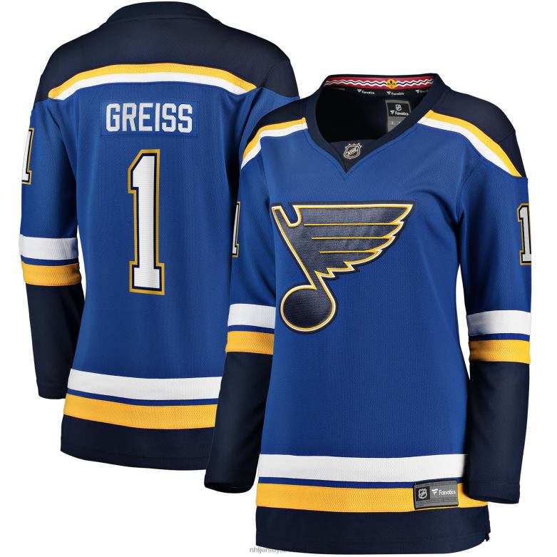 NHL Women St Louis Blues Thomas Greiss Fanatics Branded Blue Home Breakaway Player Jersey D002V1981 Clothing
