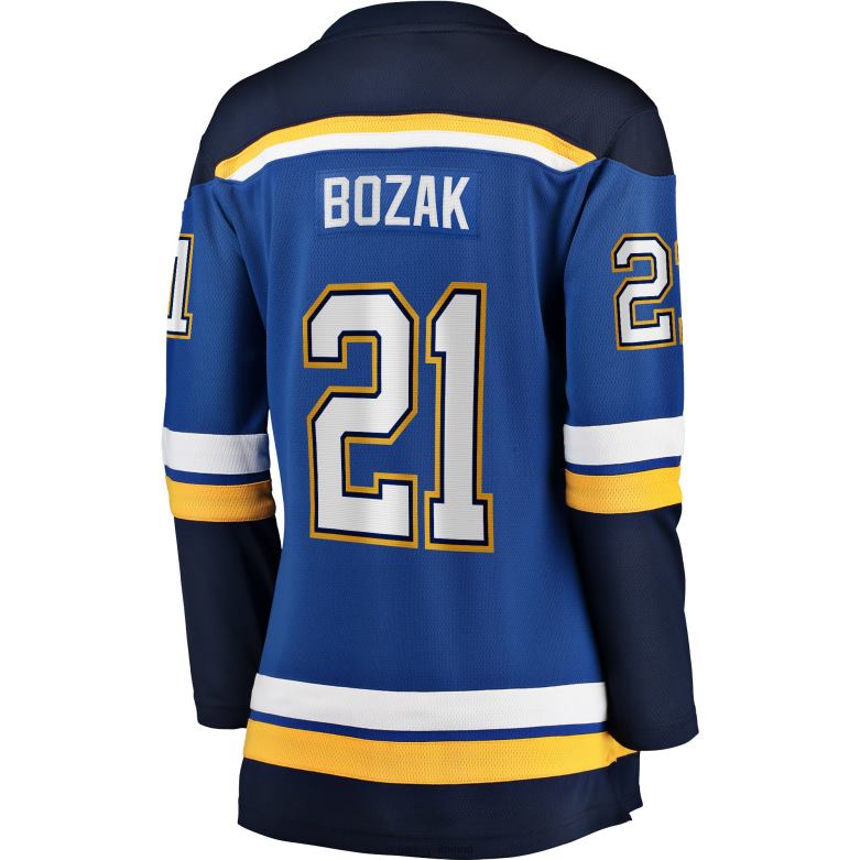 NHL Women St Louis Blues Tyler Bozak Fanatics Branded Blue Home Breakaway Player Jersey D002V2163 Clothing
